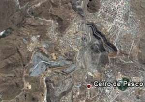 Cerro de Pasco from Satellite
