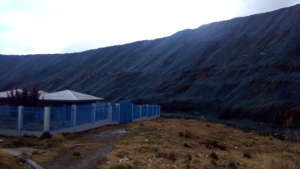 Primary School surrounded by mining waste