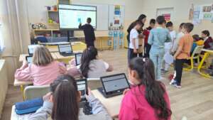 STEM lesson with Khan Academy in Blagoevgrad