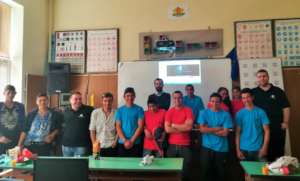 Ivan with the students from Dolni Dabnik School