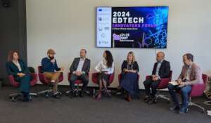 Our chairman during a panel discussion