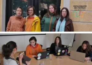 Our team is back in the office working together