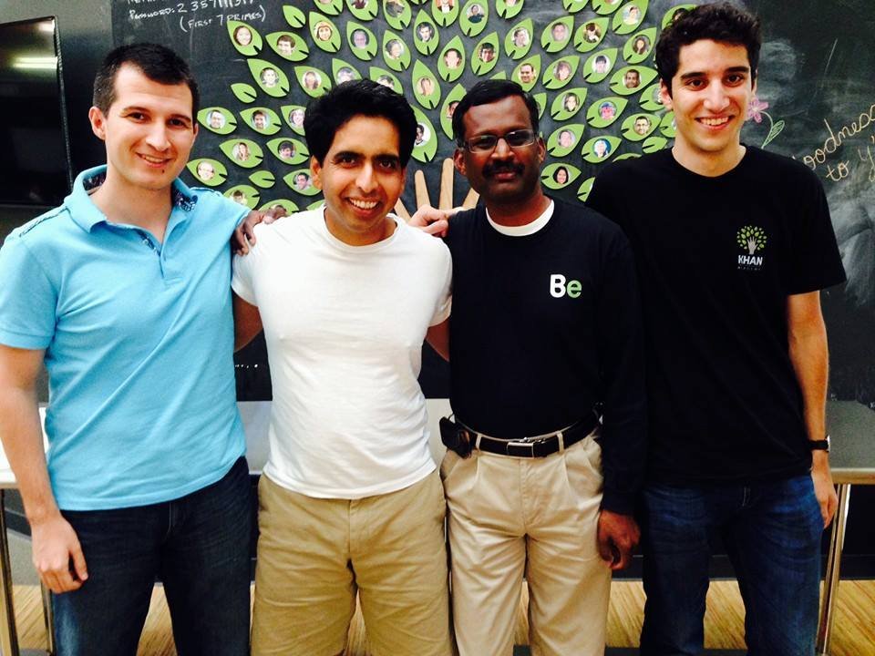 Meeting Salmon Khan and Khan Academy's team in US