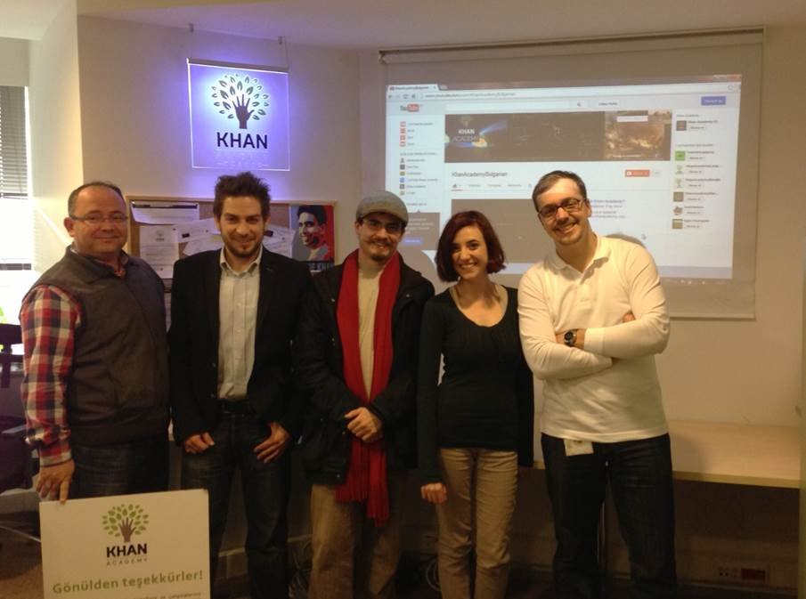 Our Chairman meeting the Turkish Khan Academy team