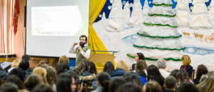 Khan Academy presented to students and Sofia mayor