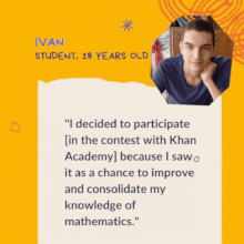 Testimonials from contestants