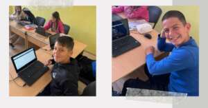 Happy students using Khan Academy