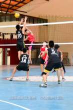 Volleyball Team in action