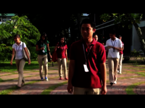 on campus