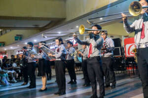 the marching band
