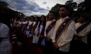 some of the university scholars pose for posterity