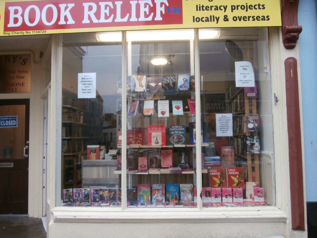 Our small charity bookshop in Bideford