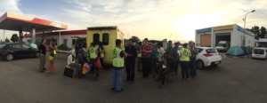 Care-A-Van Women's clinic outside of EKO Camp
