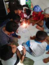 Observing about candle light