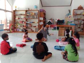 The learning session at YUM library