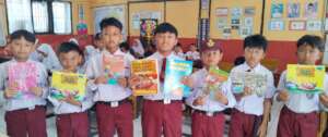 The boys with their favorite books