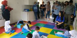 Interaction with Ms. Desy, Pre-school teacher