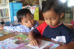 Reading becomes a habit for the children