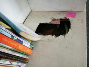 The broken bookshelf