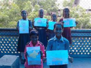 Painting done by children