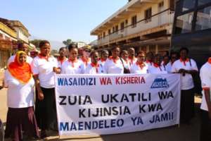 Activists of the organization of LIWOPAC