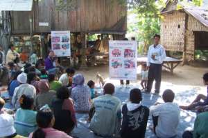 Community members are education on prevention