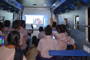 Skype session with students in USA