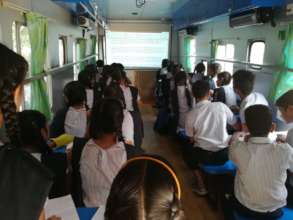 Class in Tech on Wheels Bus