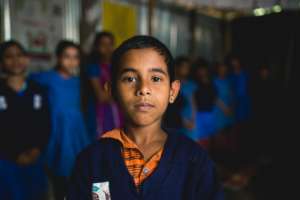 Boy at Single Class Primary School