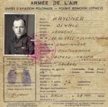 Sgt Oswald Krydner, Polish Air Force ID papers