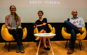 Amanda, Tania and Marcin discussing their talks