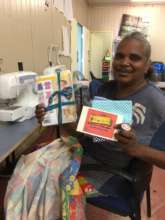 Putting donated patterns & fabric to use