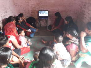 A screening in progress