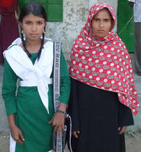 Scholarship Recipient with her Mother