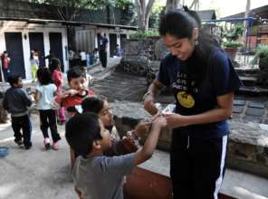 Making sure her kiddos are happy, healthy, & safe!