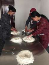Day 1 of training - mixing wheat flour