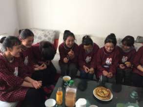 Testing their new cooking skills - "too much salt"