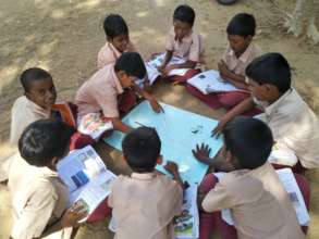 students studying in the evening centre