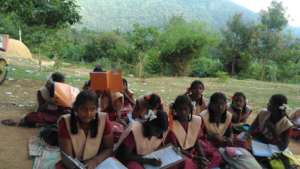 Tribal children evening study