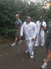 Carrying the paralympic torch