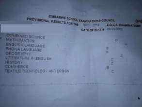 O' level results slip