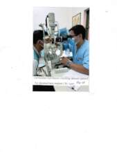 Doctor preparing Cambodian eye patient