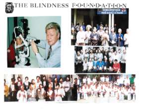 Dr Lyon with eye patient
