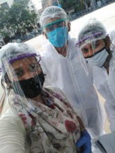 Tiljala SHED team in full PPE