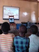 Children watching the films