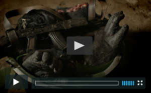 Screenshot of bush meat from film