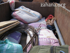 Building supplies for water system and grain storage