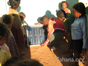 Solar water pastuerizer tested at the school
