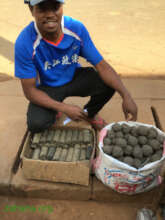 Bio-charcoal ready for sale in the market