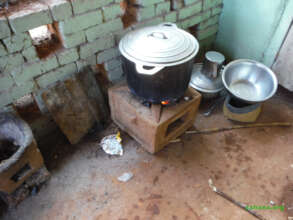 Their small one pot improved cookstove